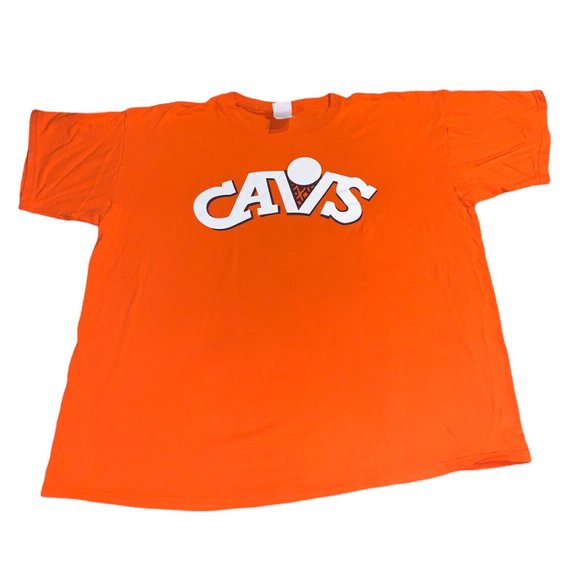 Vintage Cleveland Cavaliers Cavs Orange Cleveland Clinic A3 shirt 90s 80s tee f - Picture 1 of 2